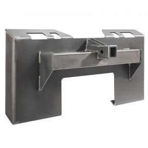 1/4" Skid Steer Attachment Plate, Skid Steer Mount Plate with 2.28" Hitch Receiver, Quick Attachment Loader Plate, Compatible with Deere, Kubota, Bobcat