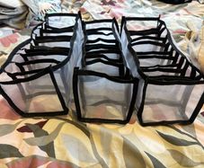 Hanging Mesh Drawer Organizer Set of 3 Compartments