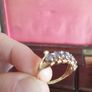 Yellow Gold Half Eternity Ring Image 4