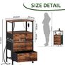 3 Drawers Chest of Drawers for Bedroom with Charging Station and LED Light Image 7