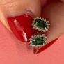 Emerald and Diamond Earrings Image 8