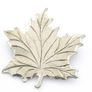 Signed 925 Silver Leaf Brooch Image 2