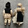Collector Rare Pair of 50s USSR vintage dolls in Romanian Costumes Image 2