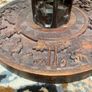 African Carved Stand or Column with Marble Top Image 4