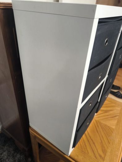 Cube shelf with drawers, very heavy (not IKEA)