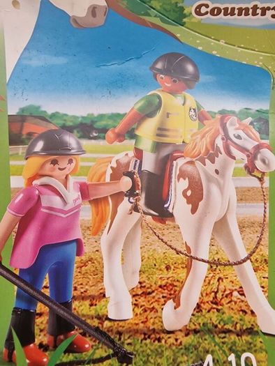 BRAND NEW Playmobil Country 9258 Riding Instructor Horse & Student Action Figure