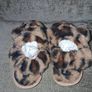 Brand New River Island Fluffy Leopard Print Sling Back Slippers - Size - C9 - RRP - 14.00 - Sterling - 19.99 - Euro Image 4