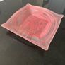 Reduced Large vintage swirling  very heavy Art  glass centrepiece dish Image 5