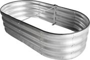 FREE EXPRESS SHIPPING  Raised Garden Bed Kit, Sliver Galvanized Raised Planter Box Outdoor for Vegetables, Large Bottomless Metal Raised Bed for Herb, Growing Fruits, Flower (4x2x1 ft)