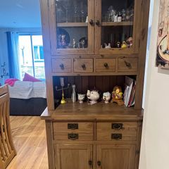 Solid Wood Display Cabinet / Hutch