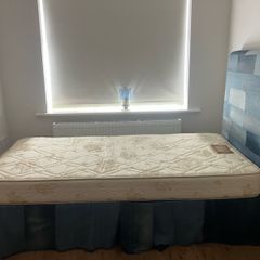 Single bed with pullout bed underneath