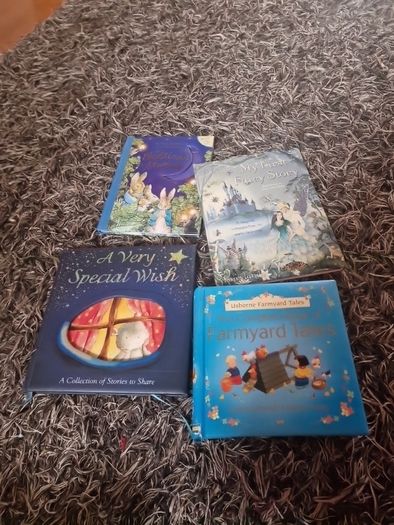 4 great books, each with a collection of stories