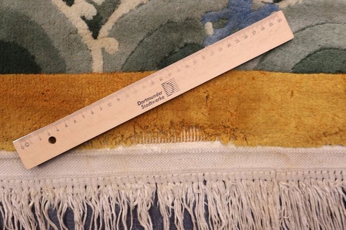 Chinois- Oriental Rug Runner Gold/Yellow 350cm x 70cm wide.
