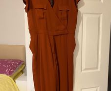 Fabulous beautiful deep tan /brown jumpsuit