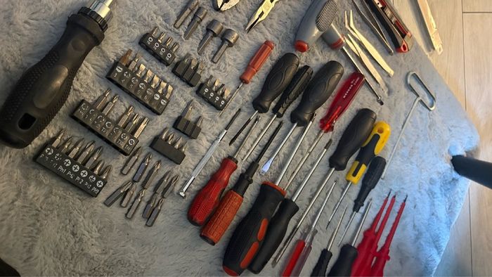 tool box + tools