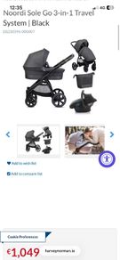 Nordi baby buggy travel set