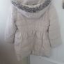 M&S cream fleece lined snug coat. Image 3