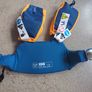 Adjustable Swimming Armbands and Belt Set from Decathlon, featuring a blue and orange tiger design. For children weighing 15 to 30 kg Image 3