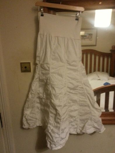 White Ruffled Skirt