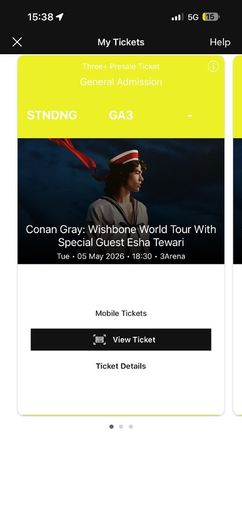 Conan Gray General Standing Tickets For Sale in Mullingar, Westmeath ...