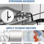 Shower Caddy Black - Bathroom Shelves Organiser No Drilling Adhesive Bathroom Shelf Wall Mounted, Rustproof Stainless Steel Shower Storage Shelves Rack for Shampoo Conditioner, 3 Pack Image 2