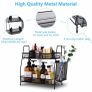 Countertop organizer for bathroom counter, the organizer for bedroom, spice rack organizer for kitchen counter shelf with small basket Image 7