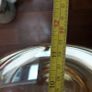 Large vintage tinted glass light shade Image 4
