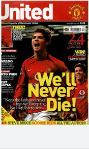Man Utd 'UNITED' official magazines 2004-05