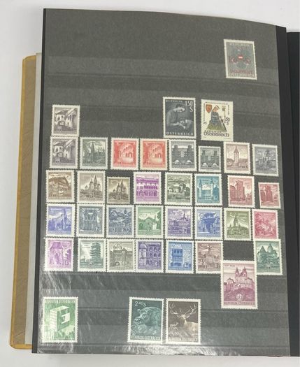 Collection: Austria (Osterreich) Stamps both mint an commemorative stamps on 45 pages