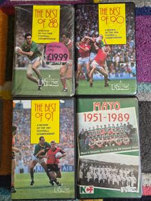 GAA football vhs bundle x 4 (free postage)