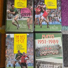 GAA football vhs bundle x 4 (free postage)
