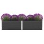 Garden Raised Bed 250x50x54 cm WPC Grey Image 5