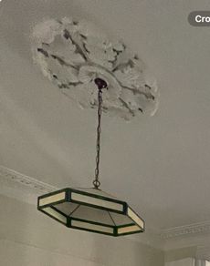 Beautiful tiffany-style stained glass ceiling light