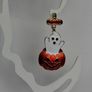 Cute Enamel Ghost in Jack O' Lantern Pumpkin Earrings Image 7