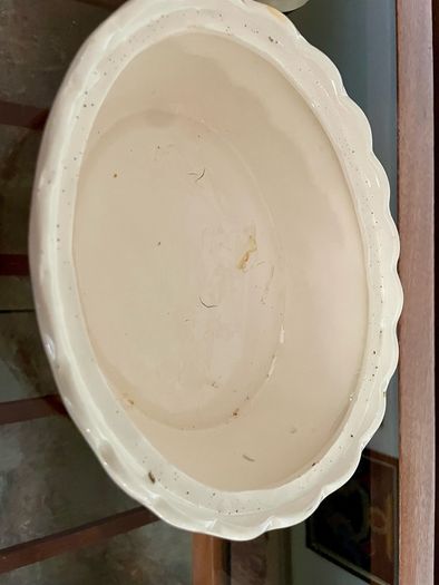 Vintage Rustic Cream Ceramic Hen on Nest Egg Keeper Storage Jar