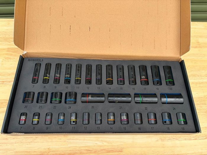 Manarola Professional 34pc Impact Socket Set