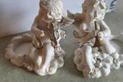 Set Of  2  Cupid Candle Night Lite Holders