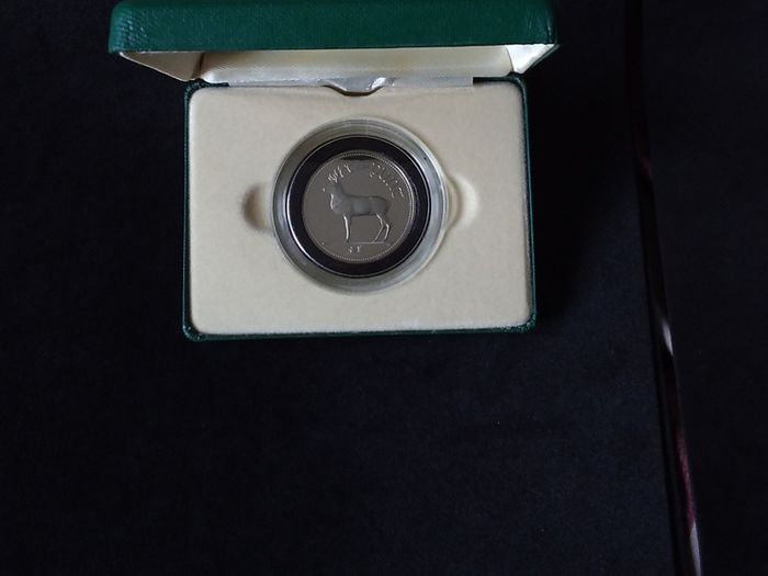 Official Irish Cupro-Nickel Proof, One Pound Coin - Boxed with Certificate