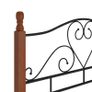 Bed Frame Black Metal 120x200 cm Image 2