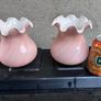 Pair of vintage glass lampshades Image 2