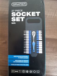 Draper Metric Socket Set 27 piece 1/4 Sq Dr