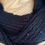 Snood - Black Knitted with Sequins Image 2