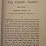 The Catholic Student. By Rev Michael Hickey. First Edition 1920 Hardback In Good Condition. See Photos For Same. Image 5