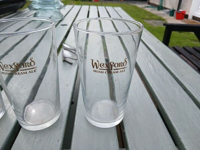 Three Wexford pint glasses