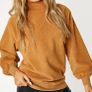 Lovely Tan Fleece Sweatshirt Image 4