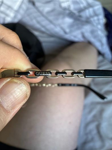 Genuine GUESS Womens Aviator Sunglasses Chain Detail