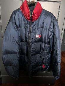 Vintage 1990s Tommy Hilfiger Reversible Down Puffer Coat