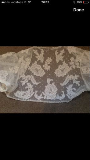 White Lace Wedding Dress Bolero