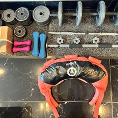 Gym equipment, total weight around 100kg , like new