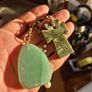 Vintage Irish Keyring with 2 Green Stones Image 8